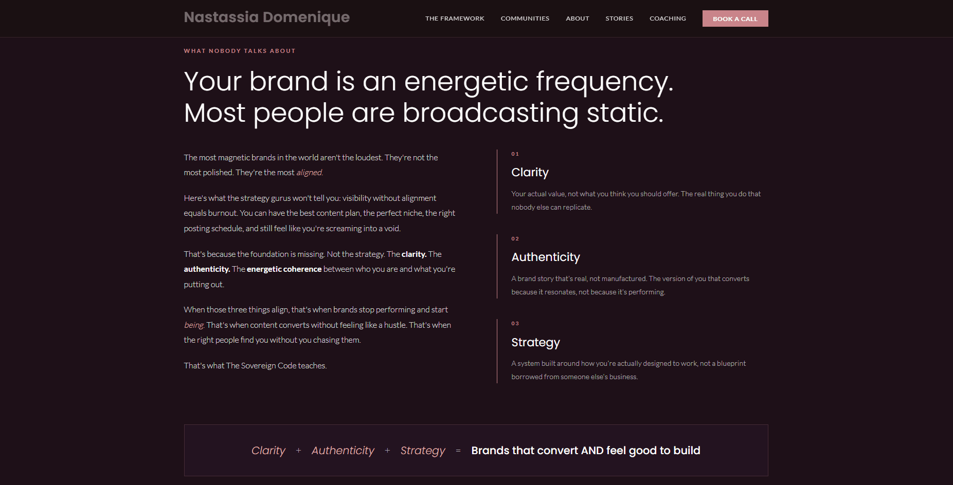 Brand Frequency website